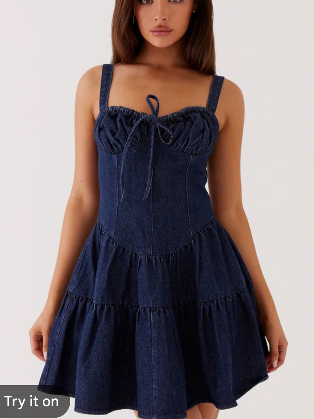 Blue Denim Mini Dress